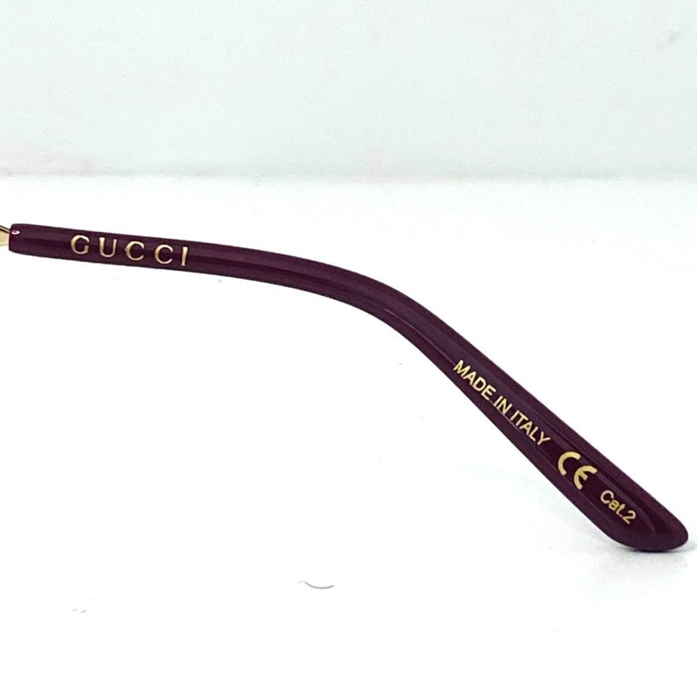NWT Gucci GG0807SA-002 Gold Oversized 58mm Sunglasses - Picture 9 of 11